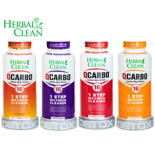 HERBAL CLEAN QCARBO MEGA STRENGTH DETOX 16 OZ